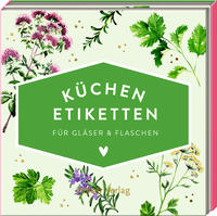 Küchen-Etiketten für Gläser & Flaschen (Kräuter, Hölker Küchenpapeterie)