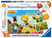 Ravensburger tiptoi Spiel 00047 Puzzle für kleine Entdecker: Die Biene Maja - 2x24 Teile Kinderpuzzle ab 4 Jahren, für Jungen und Mädchen, 1 Spieler