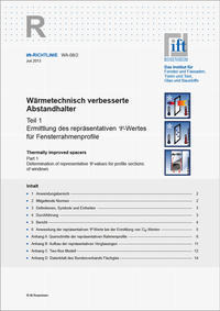 ift-Richtlinie WA-08/2