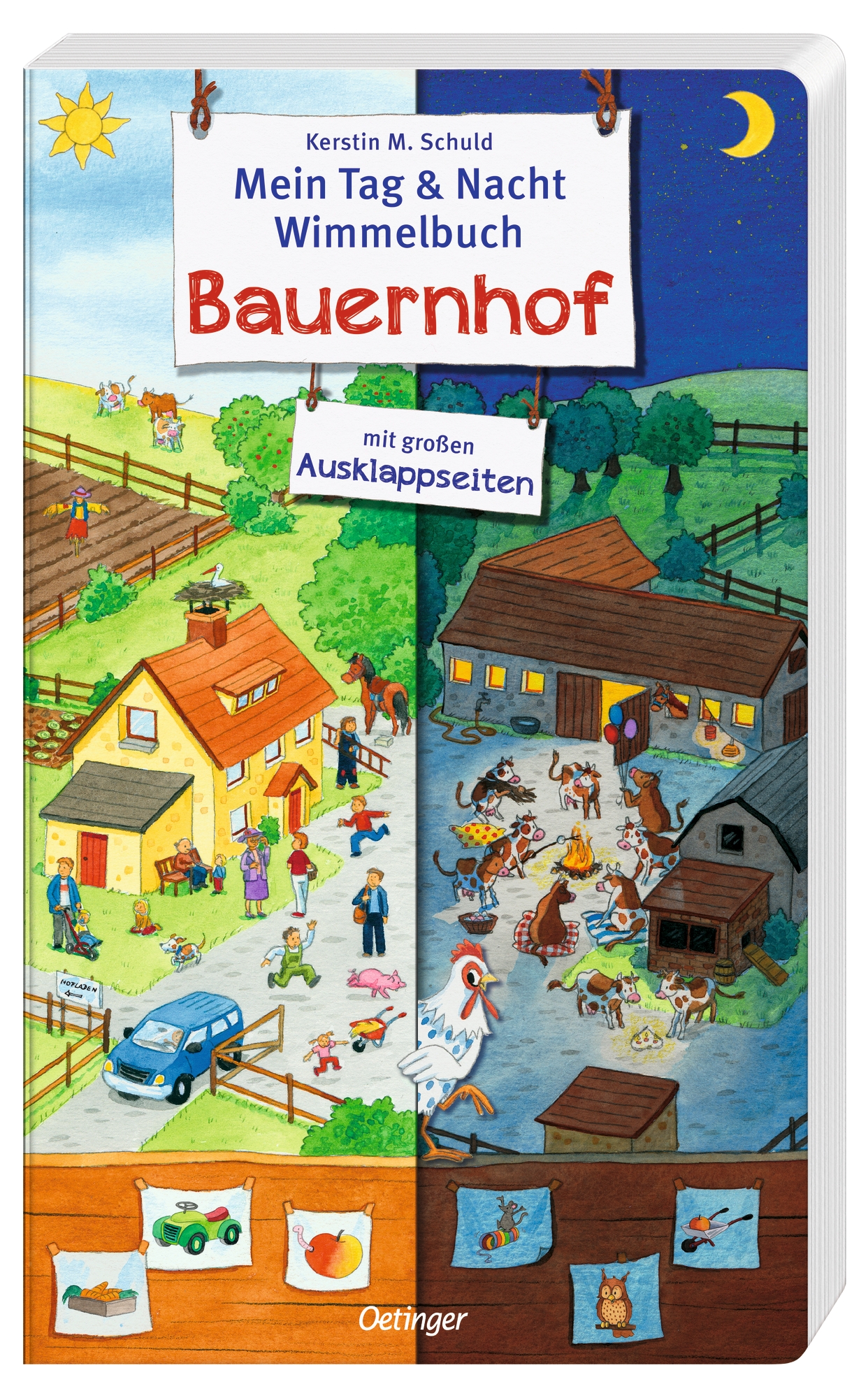 Mein Tag & Nacht Wimmelbuch. Bauernhof