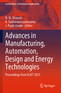 Advances in Manufacturing, Automation, Design and Energy Technologies