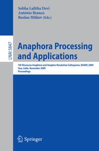 Anaphora Processing and Applications