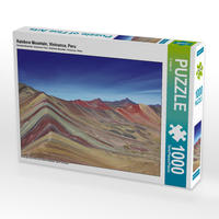 CALVENDO Puzzle Rainbow Mountain, Vinicunca, Peru 1000 Teile Lege-Größe 64 x 48 cm Foto-Puzzle Bild von © viaje.ch