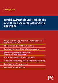 Betriebswirtschaft und Recht in der mündlichen Steuerberaterprüfung 2021/2022