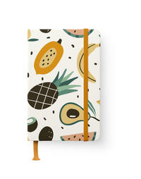 Happy Fruits 10x15 cm - GreenLine Journal - 176 Seiten, Punktraster und blanko - Hardcover - gebunden