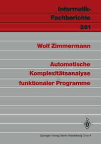 Automatische Komplexitätsanalyse funktionaler Programme