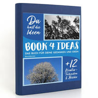 BOOK 4 IDEAS modern | Baumkronen, Notizbuch, Bullet Journal mit Kreativitätstechniken und Bildern, DIN A5