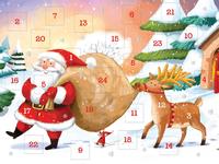 Adventskalender zum Verschicken für Kinder (DIN A6) mit 24 Türchen und Kuvert WWS