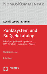 Punktsystem und Bußgeldkatalog