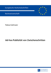 Ad-hoc-Publizität von Zwischenschritten