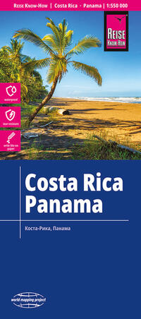 Reise Know-How Landkarte Costa Rica, Panama (1:550.000)