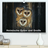 Heimische Eulen und Greife (Premium, hochwertiger DIN A2 Wandkalender 2022, Kunstdruck in Hochglanz)