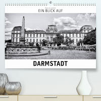 Ein Blick auf Darmstadt (Premium, hochwertiger DIN A2 Wandkalender 2023, Kunstdruck in Hochglanz)