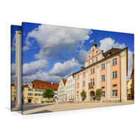 Premium Textil-Leinwand 1200 x 800 cm Quer-Format Marktplatz und Rathaus | Wandbild, HD-Bild auf Keilrahmen, Fertigbild auf hochwertigem Vlies, Leinwanddruck von Dirk Meutzner