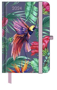 GreenLine Diary Jungle 2024 - Buchkalender - Taschenkalender - 10x15