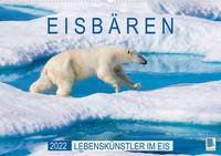 Eisbären: Lebenskünstler im Eis (Premium, hochwertiger DIN A2 Wandkalender 2022, Kunstdruck in Hochglanz)