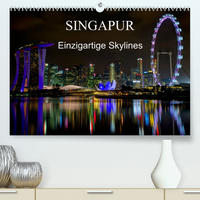 Singapur - Einzigartige Skylines (Premium, hochwertiger DIN A2 Wandkalender 2023, Kunstdruck in Hochglanz)