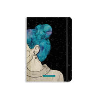 Nari Notizbuch A5 "Blue Starry Sky" (punktiert, farbig)