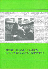 Direkte Kommunikation und Massenkommunikation