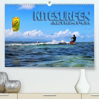 Kitesurfen - Action pur (Premium, hochwertiger DIN A2 Wandkalender 2023, Kunstdruck in Hochglanz)