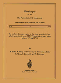 The Southern Boundary Region of the Winter Anomaly in Ionospheric Absorption in Winter 1971/72 Observed on Board the Cargo Vessel “Hanau” of Hapag-Lloyd Moving between 10° and 55° N