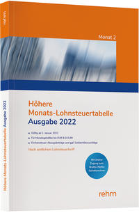 Höhere Monats-Lohnsteuertabelle 2022