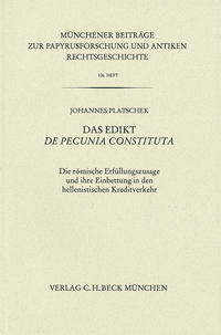 Das Edikt De pecunia constituta