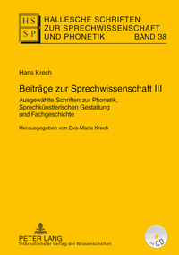 Beiträge zur Sprechwissenschaft I–III / Beiträge zur Sprechwissenschaft III