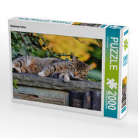 CALVENDO Puzzle Ruhende Katze 2000 Teile Lege-Größe 90 x 67 cm Foto-Puzzle Bild von Sabine Löwer