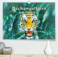 Dschungeltiere - ARTWORK (Premium, hochwertiger DIN A2 Wandkalender 2021, Kunstdruck in Hochglanz)