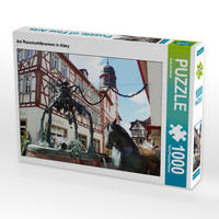 CALVENDO Puzzle Am Rossmarktbrunnen in Alzey 1000 Teile Lege-Größe 64 x 48 cm Foto-Puzzle Bild von Ilona Andersen