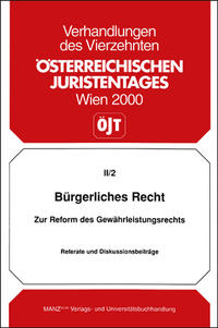 14. Österreichischer Juristentag 2000 Bürgerliches Recht