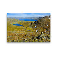 Premium Textil-Leinwand 45 x 30 cm Quer-Format Panoramablick am Nordpolarmeer | Wandbild, HD-Bild auf Keilrahmen, Fertigbild auf hochwertigem Vlies, Leinwanddruck von Gisela Scheffbuch