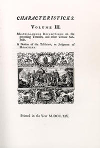 Shaftesbury (Anthony Ashley Cooper): Standard Edition / I. Works: Aesthetics. Band 2: Miscellaneous Reflections / Vermischte Betrachtungen