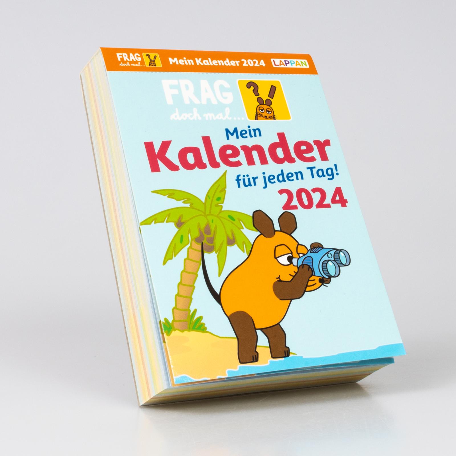 Frag doch mal ... die Maus: Tageskalender 2024 – Mein Kalender für jeden Tag!