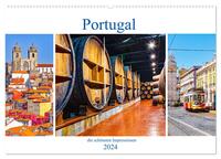 Portugal - die schönsten Impressionen (Wandkalender 2024 DIN A2 quer), CALVENDO Monatskalender