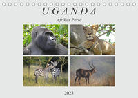 Afrikas Perle Uganda (Tischkalender 2023 DIN A5 quer)