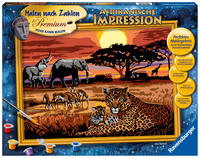 Ravensburger Malen nach Zahlen 28819 - Afrikanische Impression – ab 14 Jahren