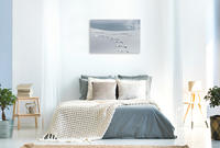 Premium Textil-Leinwand 900 x 600 cm Quer-Format Tiefschnee-Spuren | Wandbild, HD-Bild auf Keilrahmen, Fertigbild auf hochwertigem Vlies, Leinwanddruck von Peter Roder