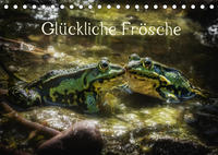 Glückliche Frösche (Tischkalender 2022 DIN A5 quer)