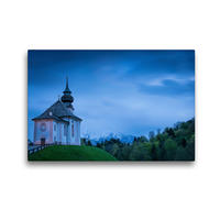 Premium Textil-Leinwand 45 x 30 cm Quer-Format Wallfahrtskirche Maria Gern | Wandbild, HD-Bild auf Keilrahmen, Fertigbild auf hochwertigem Vlies, Leinwanddruck von Martin Wasilewski