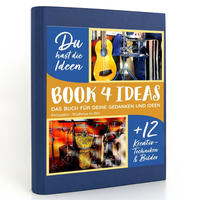 BOOK 4 IDEAS modern | Percussion - Rhythmus im Blut, Notizbuch, Bullet Journal mit Kreativitätstechniken und Bildern, DIN A5