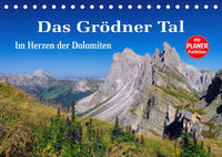 Das Grödner Tal - Im Herzen der Dolomiten (Tischkalender 2023 DIN A5 quer)