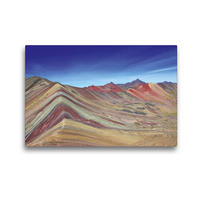 Premium Textil-Leinwand 45 x 30 cm Quer-Format Rainbow Mountain, Vinicunca, Peru | Wandbild, HD-Bild auf Keilrahmen, Fertigbild auf hochwertigem Vlies, Leinwanddruck von © viaje.ch