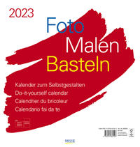 Foto-Malen-Basteln Bastelkalender weiß groß 2023