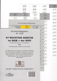 DürckheimRegister® StGB+StPO - 97 WICHTIGE §§ im Strafrecht u. Strafprozessrecht OHNE