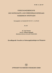 Grundlegende Versuche zur Keimungsphysiologie von Pilzsporen