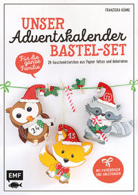 Unser Adventskalender Bastel-Set – Für die ganze Familie: Mit Papierbogen und Anleitungen