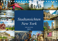 Stadtansichten New York (Tischkalender 2021 DIN A5 quer)