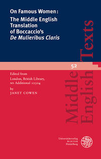 On Famous Women: The Middle English Translation of Boccaccio’s ‘De Mulieribus Claris’